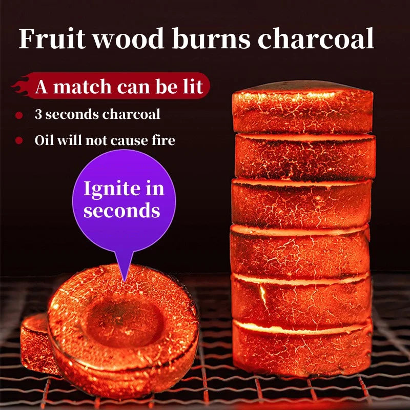 **Fast Lighting Hardwood Charcoal for Smoke-Free Backyard BBQ.**