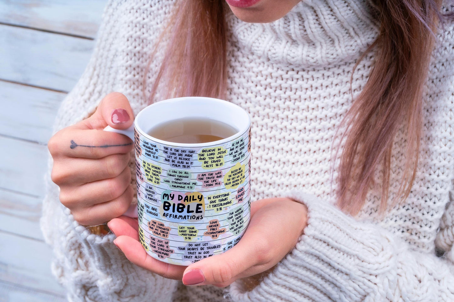 Start Your Day: Daily Bible Affirmations Coffee Mug, 11oz 15oz