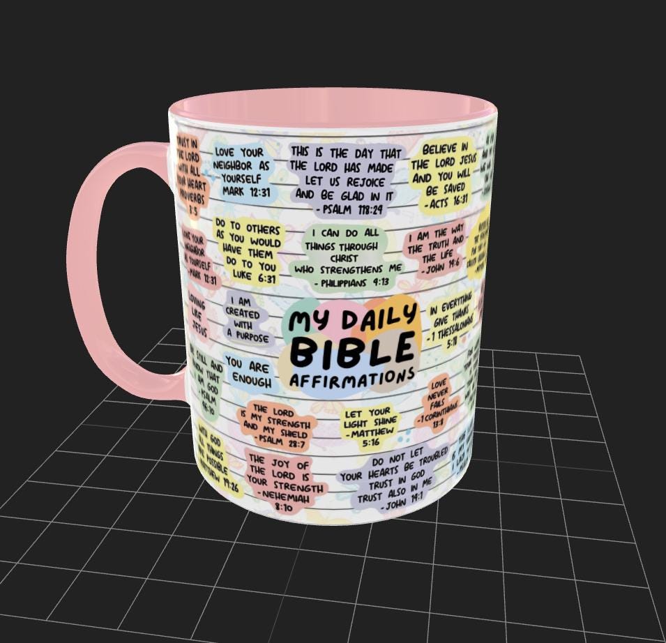 Start Your Day: Daily Bible Affirmations Coffee Mug, 11oz 15oz