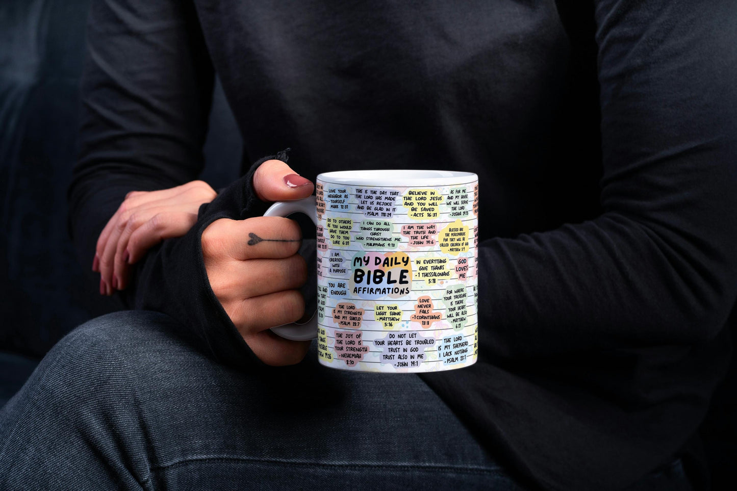 Start Your Day: Daily Bible Affirmations Coffee Mug, 11oz 15oz