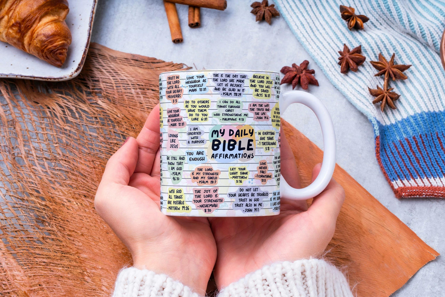 Start Your Day: Daily Bible Affirmations Coffee Mug, 11oz 15oz