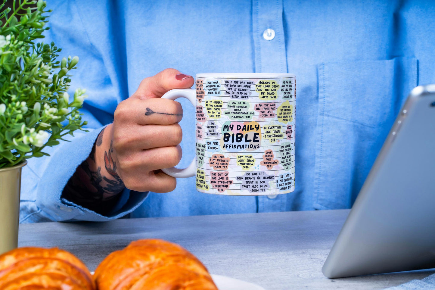 Start Your Day: Daily Bible Affirmations Coffee Mug, 11oz 15oz