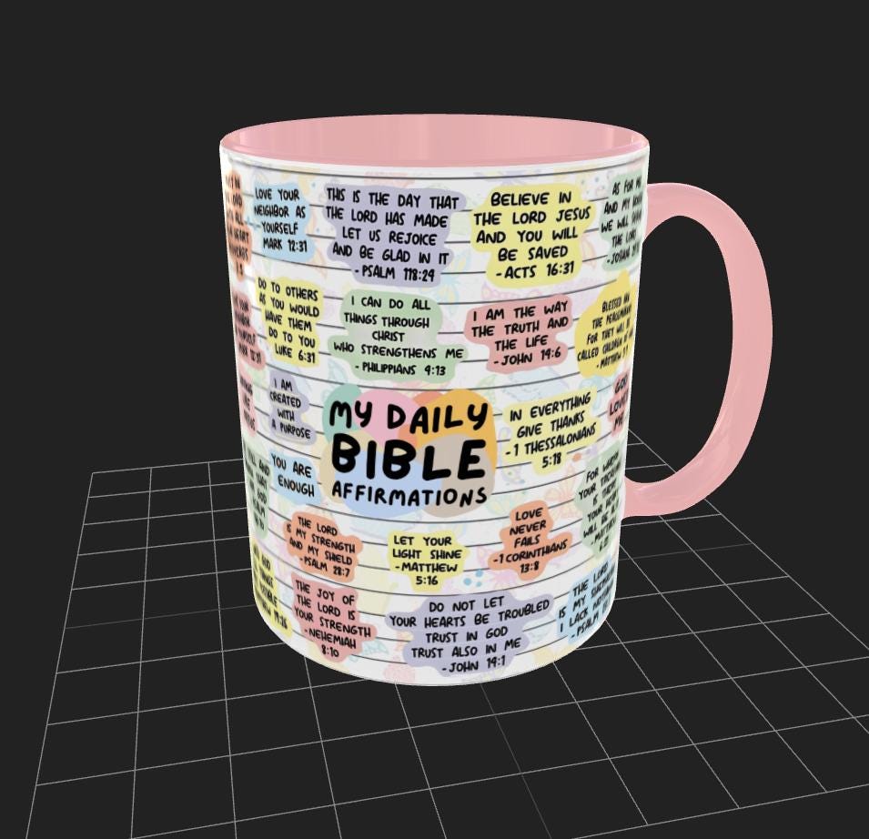 Start Your Day: Daily Bible Affirmations Coffee Mug, 11oz 15oz