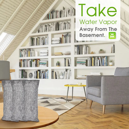 Natural Bamboo Charcoal Odor Absorbers for Fresh Home & Car Air.