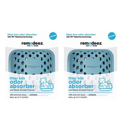 3 Pack Natural Charcoal Pet Odor Eliminator – Litter Box Deodorizer & Moisture Control.