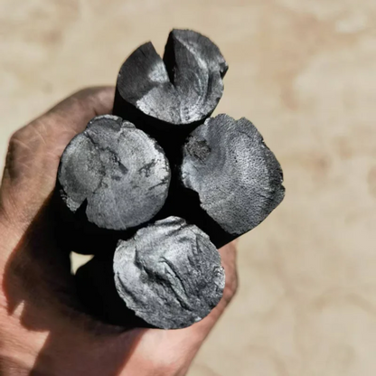 **Smokeless Fruit Charcoal: Perfect for Clean Backyard Grilling and Camping.**