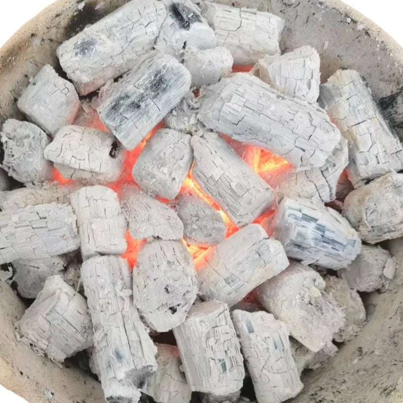**Smokeless Fruit Charcoal: Perfect for Clean Backyard Grilling and Camping.**