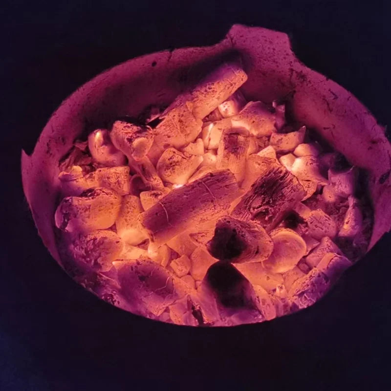 **Smokeless Fruit Charcoal: Perfect for Clean Backyard Grilling and Camping.**
