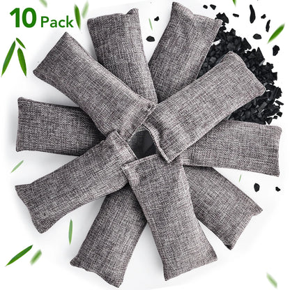 Natural Bamboo Charcoal Odor Absorbers for Fresh Home & Car Air.
