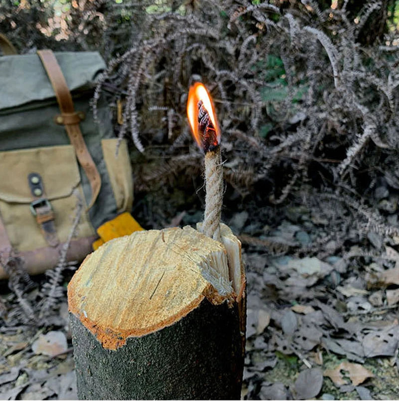 **Reliable 50-Pack Rope Fire Starters for Camping, BBQ & Fireplaces.**