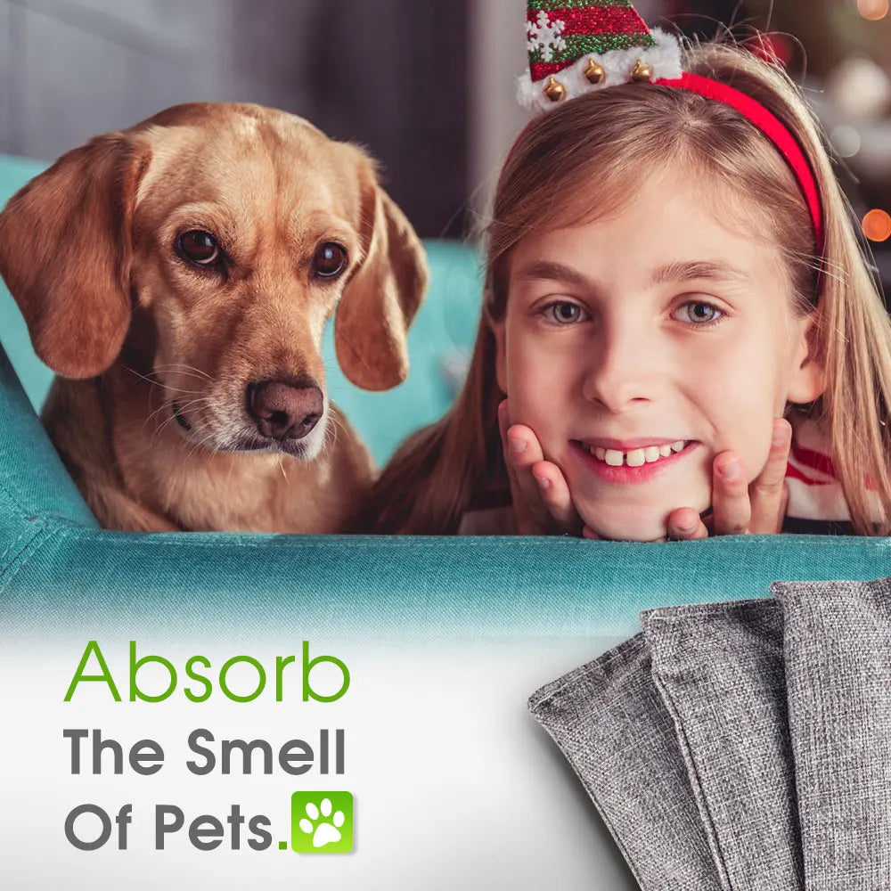 Natural Bamboo Charcoal Odor Absorbers for Fresh Home & Car Air.