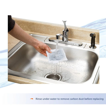 **Easy Install 6 Pack Carbon Filters for Crystal Clear Aquarium Water.**