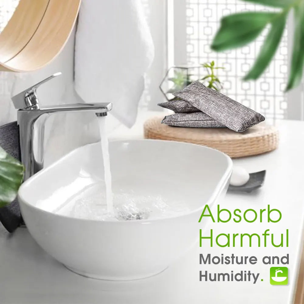 Natural Bamboo Charcoal Odor Absorbers for Fresh Home & Car Air.