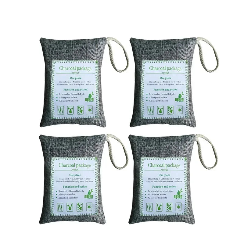 **Natural Bamboo Charcoal Air Purifier & Odor Eliminator for Car & Home.**