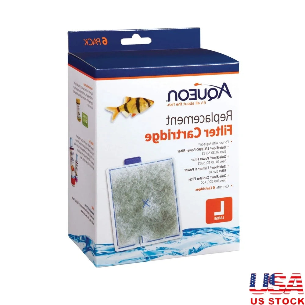 **Easy Install 6 Pack Carbon Filters for Crystal Clear Aquarium Water.**