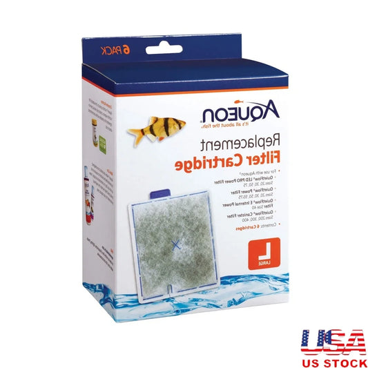 **Easy Install 6 Pack Carbon Filters for Crystal Clear Aquarium Water.**