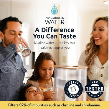 **Alkaline Home Water Filter: 96 Gallon Multi-Stage Heavy Metal Removal**