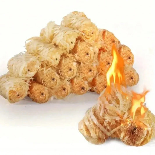 Odorless Fire Starters for BBQ, Fireplace, Wood Stove & Camping.