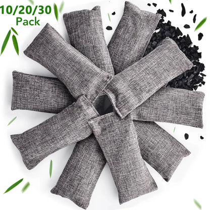 Natural Bamboo Charcoal Odor Absorbers for Fresh Home & Car Air.