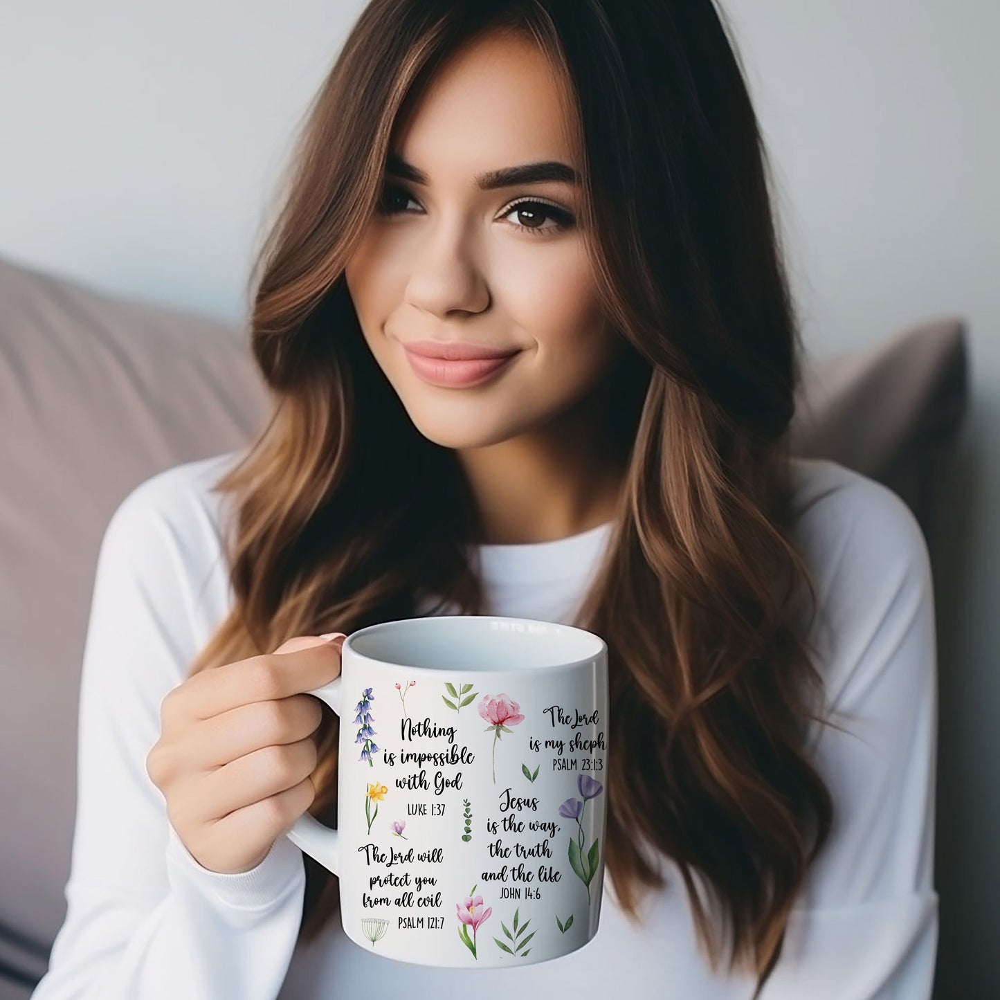 Faith-Filled Bible Verse Mug – Her Morning Coffee & Inspiration.