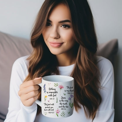 Faith-Filled Bible Verse Mug – Her Morning Coffee & Inspiration.