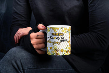 Thank You Teacher Dimensional Mug, 11oz 15oz Classroom Appreciation Gift.