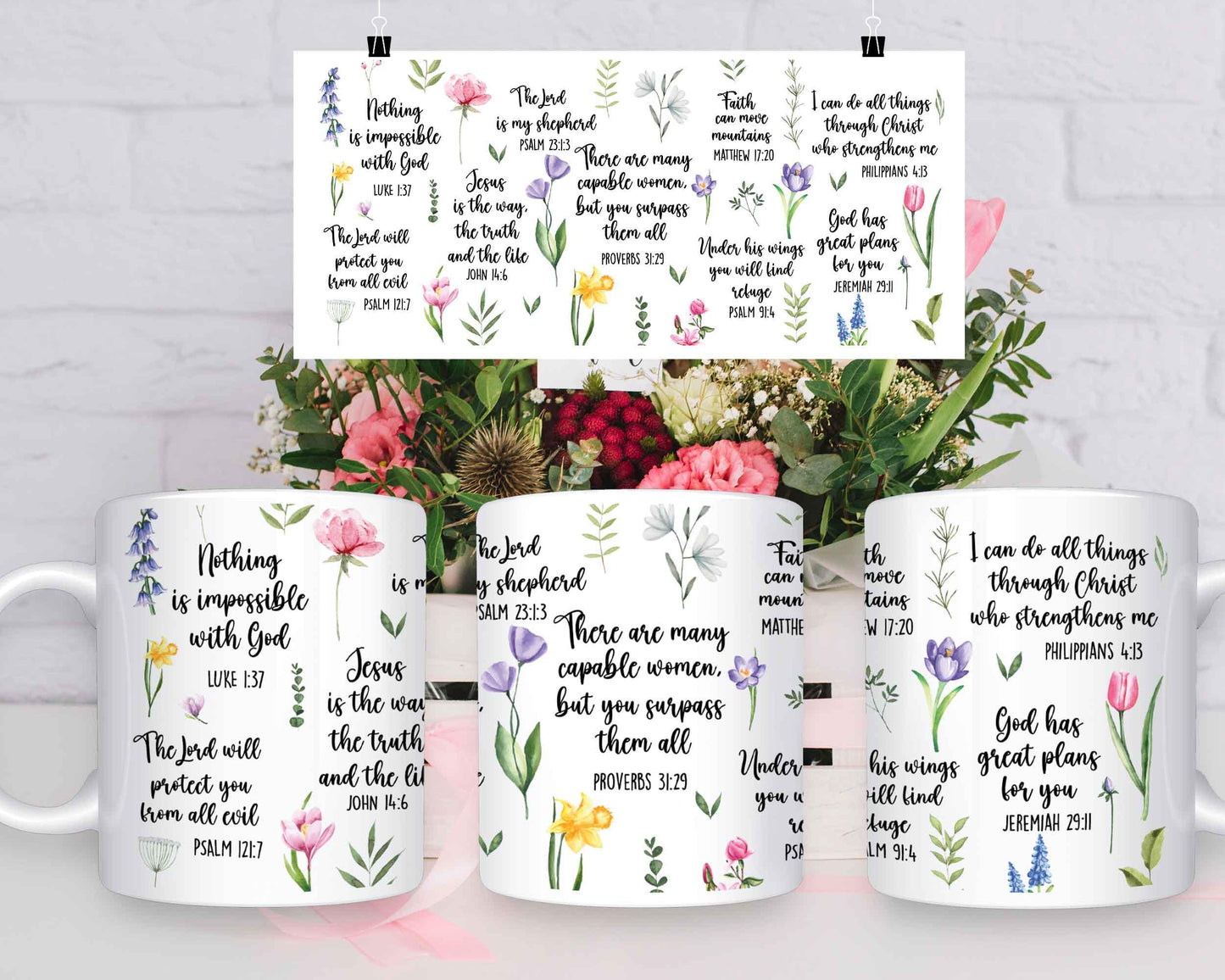 Faith-Filled Bible Verse Mug – Her Morning Coffee & Inspiration.