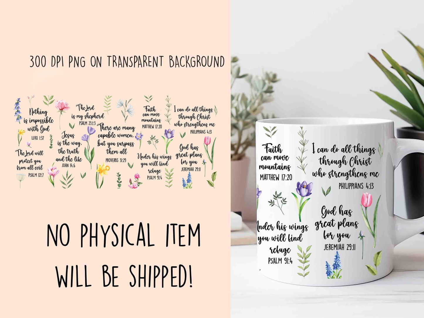 Faith-Filled Bible Verse Mug – Her Morning Coffee & Inspiration.