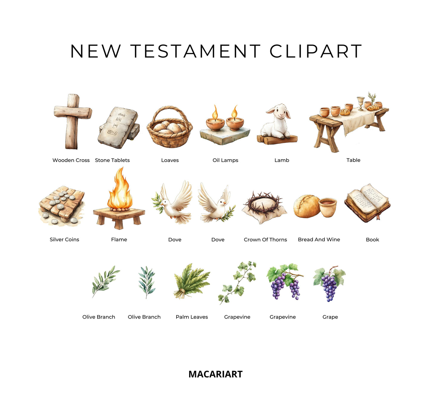 **Christian New Testament Story Scene Art**