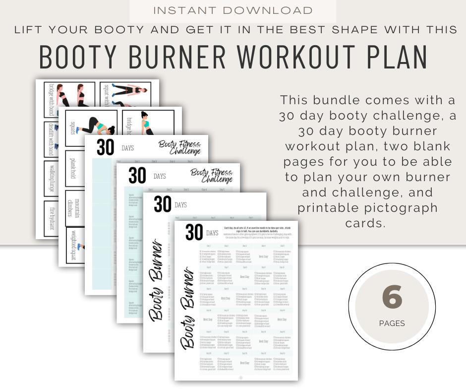 30-Day Booty Burner: Sculpt and Lift for a Stronger, Rounder Beach Booty.