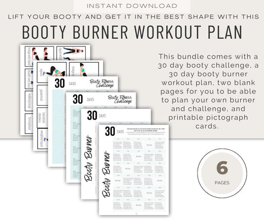 30-Day Booty Burner: Sculpt and Lift for a Stronger, Rounder Beach Booty.
