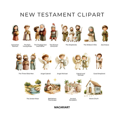 **Christian New Testament Story Scene Art**
